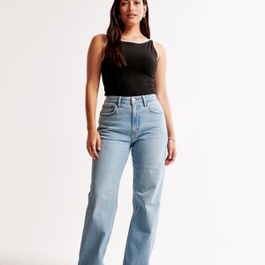 90s relaxed Jean high rise curve love
